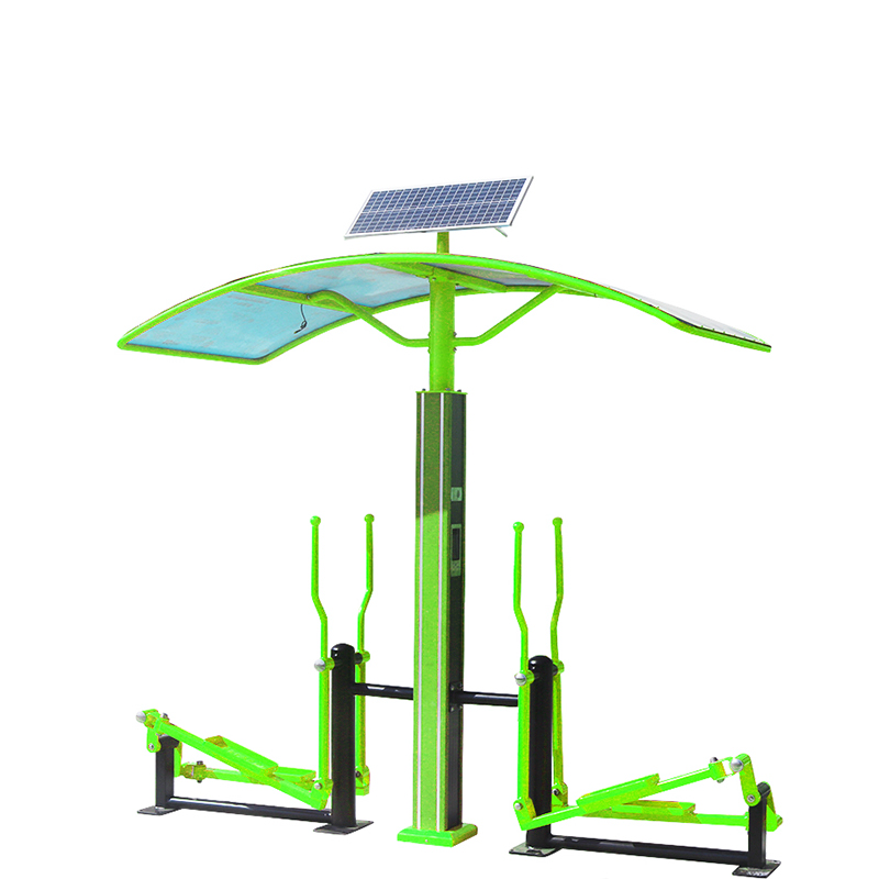 智能双位平步机 - 谈求吧官网校园健身路径设备。