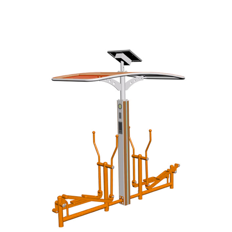 智能双位平步机 - 谈求吧官网校园健身路径设备。