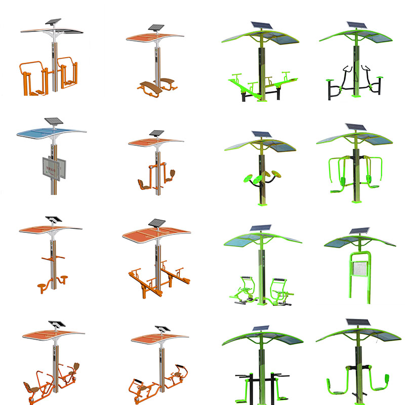 智能双位背部按摩器 - 谈求吧官网校园健身路径设备